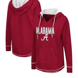 Women’s Alabama Crimson Tide Hoodie Colosseum Red NCAA Sweatshirt Size M